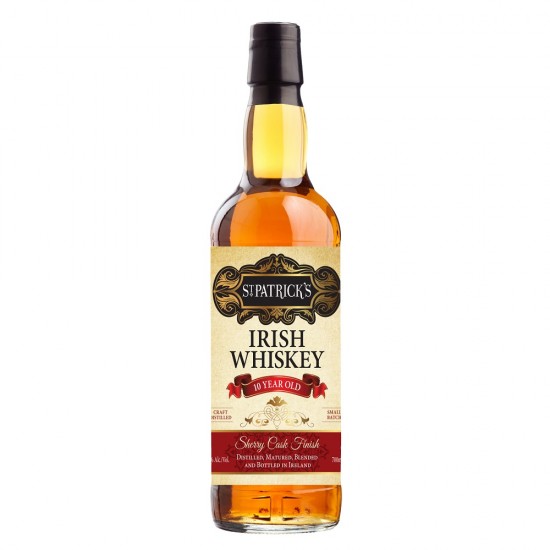 St. Patrick's 10 Year Old Sherry Irish Whiskey 700ml Single Malt Whisky