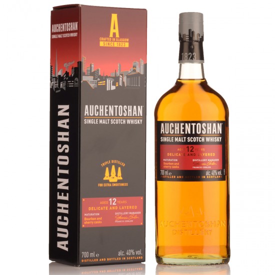 Auchentoshan 12 Year Old Whiskey 700ml Single Malt Whisky