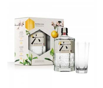 Roku Gin 700ml Gift Pack with Glass 700ml