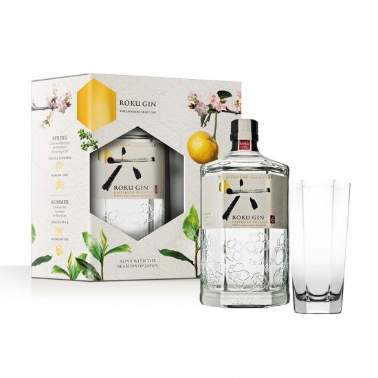 Roku Gin 700ml Gift Pack with Glass 700ml Τζίν