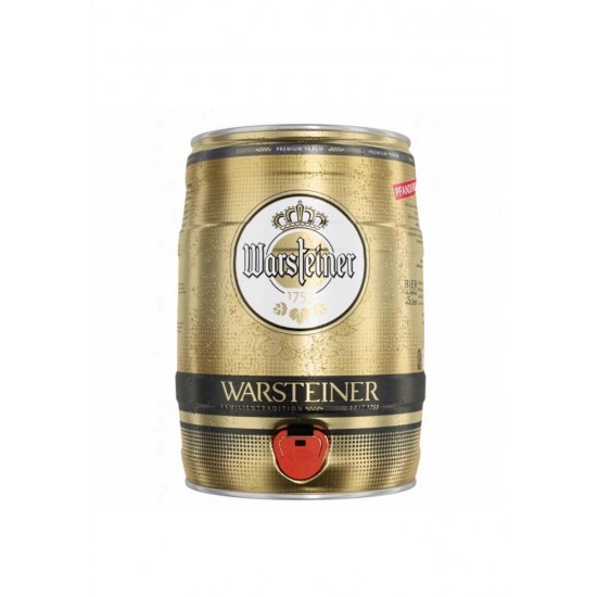 Warsteiner Premium Pilsener Βαρελάκι 5LT Lager & Pilsner