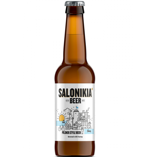 Salonikia Honey Pilsener 330ml Ξανθιά,5.5%