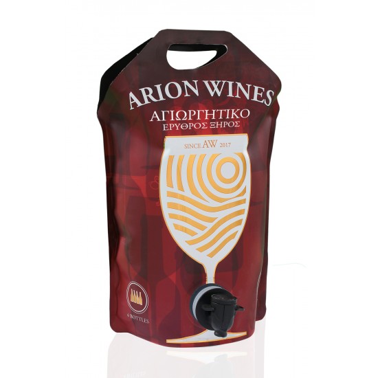 Arion Wines Αγιωργίτικο Ερυθρός 3LT Κρασί σε Ασκό
